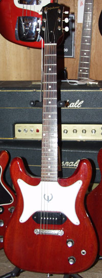 Early 1960s Epiphone Coronet with symmetrical body and headstock