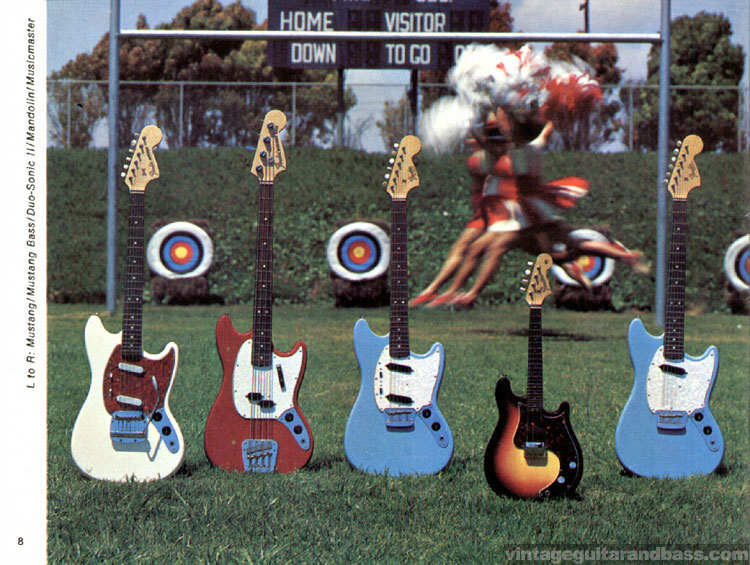 Fender Mustang, Mustang Bass, Duo Sonic II, Mandolin, Musicmaster - 1968 Fender catalog - page 10