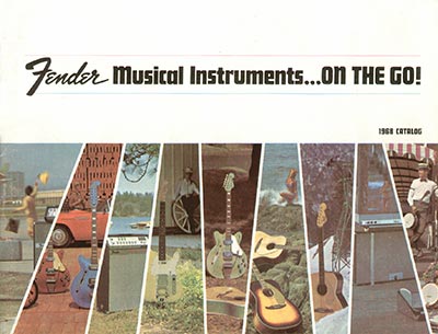 1968 Fender guitar and bass catalog front cover