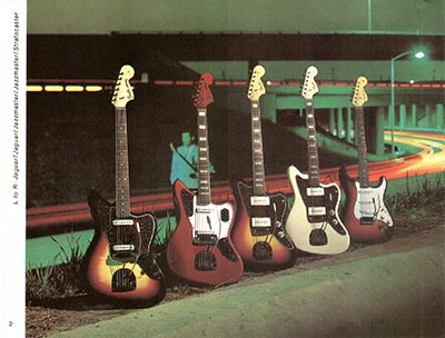 1968 Fender guitar and bass catalog page 4 - Fender Jaguar, Jazzmaster and Stratocaster