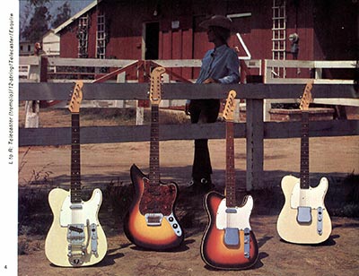 1968 Fender guitar and bass catalog page 6 - Fender Telecaster, Electric 12-string and Esquire
