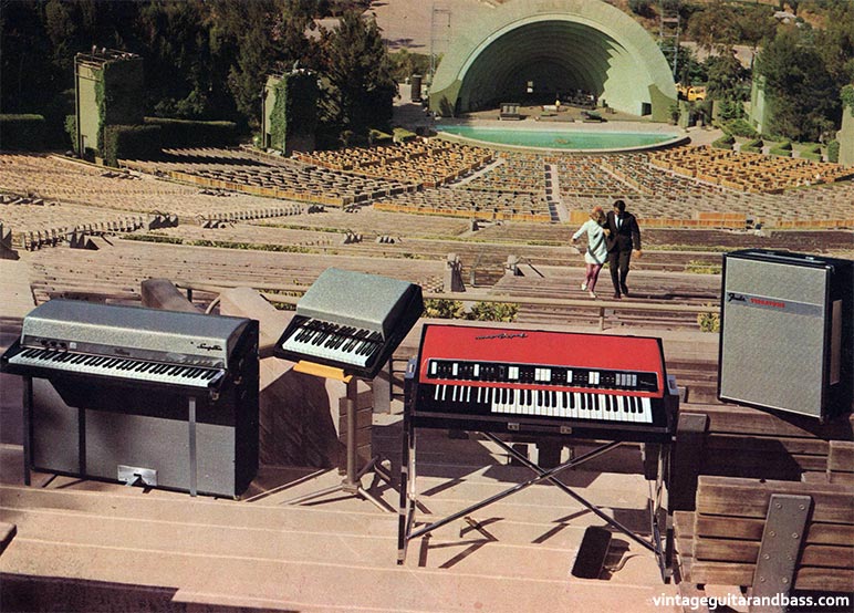 1969 Fender catalog, page 27  - Fender Rhodes and Contempo keyboards