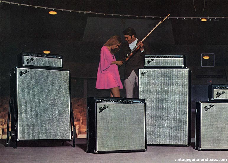 1969 Fender catalog, page 28 - Fender amplifiers