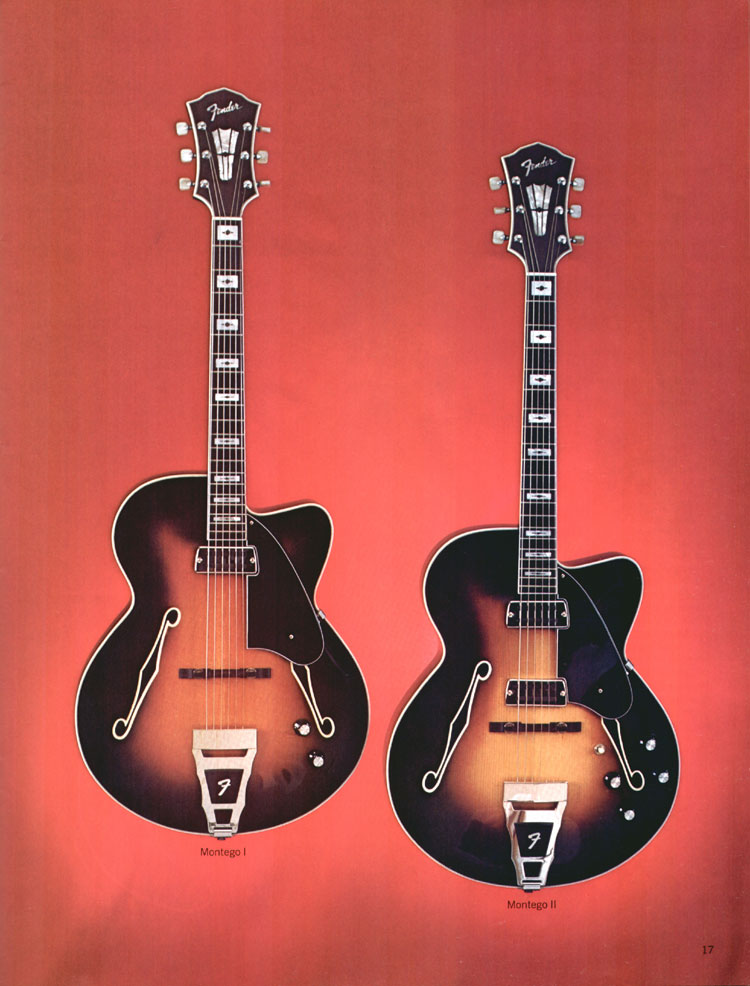 Fender Montego I and II - 1970 Fender catalog, page 17