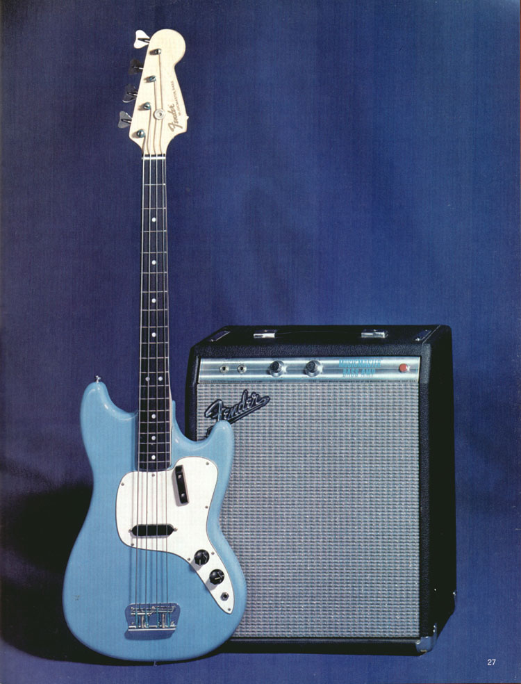 Fender Musicmaster Bass Set - 1970 Fender catalog, page 27