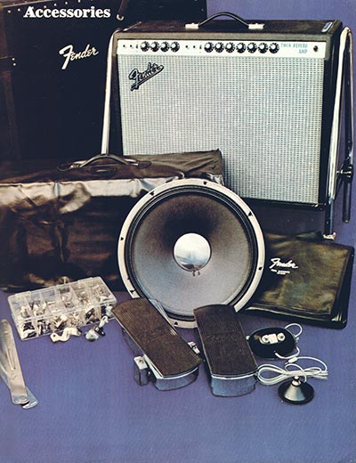 1970 Fender guitar, bass and amp catalog page 89 - Fender Accessories