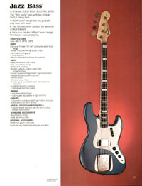 1970 Fender guitar, bass and amp catalog page 19