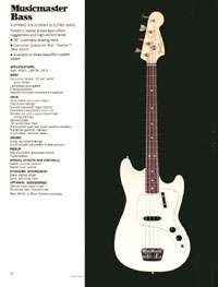 1970 Fender guitar, bass and amp catalog page 24