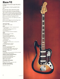 1970 Fender guitar, bass and amp catalog page 26