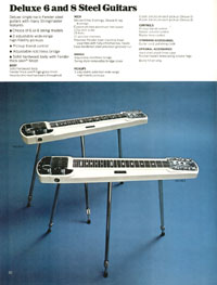 1970 Fender guitar, bass and amp catalog page 34
