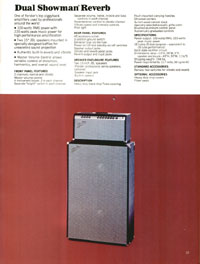 1970 Fender guitar, bass and amp catalog page 39