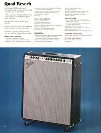 1970 Fender guitar, bass and amp catalog page 40