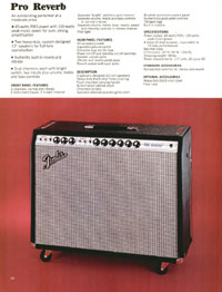 1970 Fender guitar, bass and amp catalog page 46