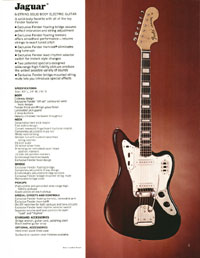 1970 Fender guitar, bass and amp catalog page 5