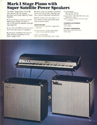1970 Fender guitar, bass and amp catalog page 61