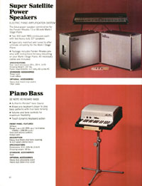 1970 Fender guitar, bass and amp catalog page 62