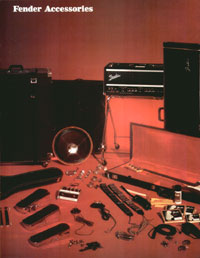1970 Fender guitar, bass and amp catalog page 63