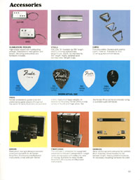 1970 Fender guitar, bass and amp catalog page 65