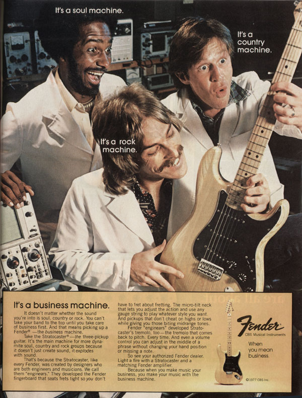 Fender advertisement (1977) Its A Business Machine