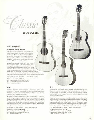 1960 Gibson electric guitars and amplifiers catalog page 35