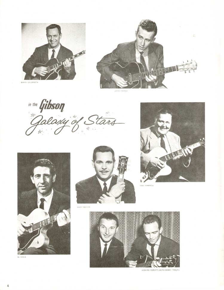 1960 Gibson guitar and amplifier catalog, page 4