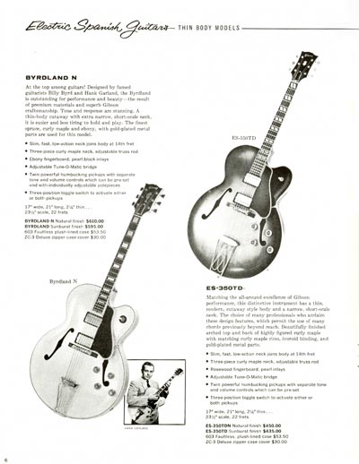 1960 Gibson electric guitars and amplifiers catalog page 6