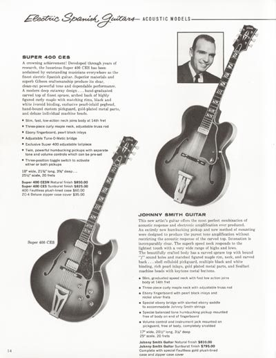 1962 Gibson electric guitars and amplifiers catalog page 14