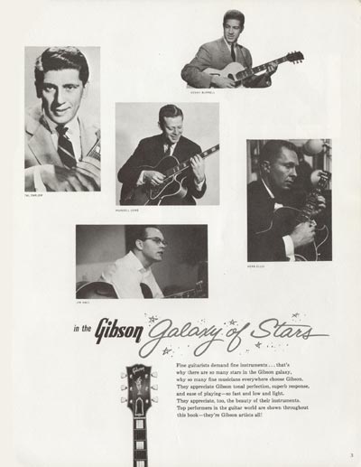 1962 Gibson electric guitars and amplifiers catalog page 3