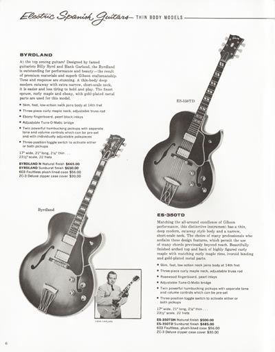 1962 Gibson electric guitars and amplifiers catalog page 6
