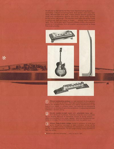 1964 Gibson electric guitars catalog page 16 - back cover