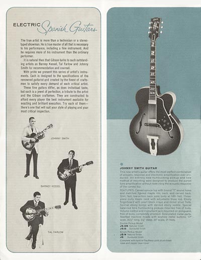 1964 Gibson electric guitars catalog page 2 - Gibson Johnny Smith