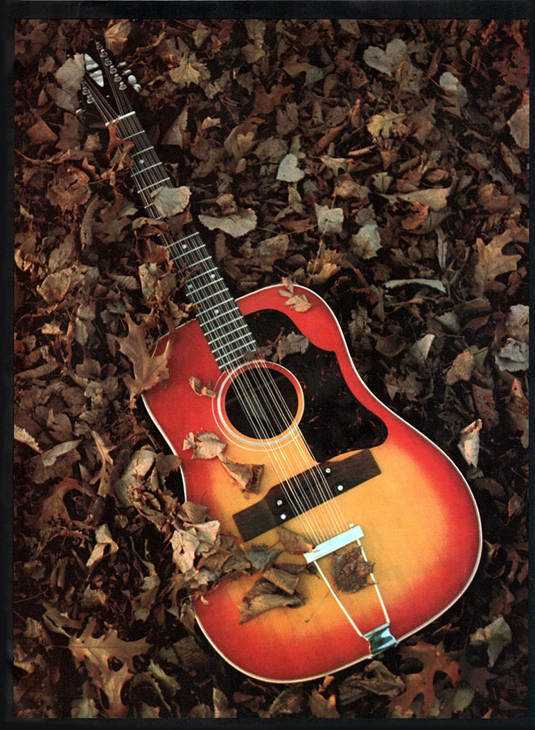 1966 Gibson Guitars & Amplifiers catalog, page 27 - Gibson B-45-12 in Cherry Sunburst