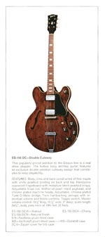 1970 Gibson Electric Acoustic catalog page 9 - Gibson ES-150 DC