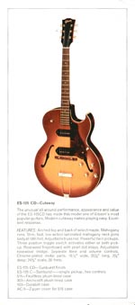 1970 Gibson Electric Acoustic catalog page 10 - Gibson ES-125CD
