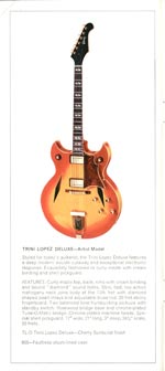 1970 Gibson Electric Acoustic catalog page 3 - Gibson Trini Lopez Deluxe