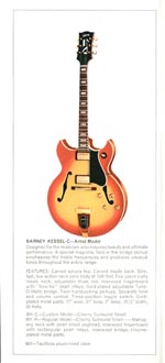 1970 Gibson Electric Acoustic catalog page 5 - Gibson Barney Kessel