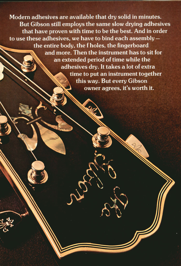 1975 Gibson custom order & electric acoustic catalog, page 5: Citation