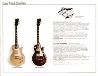 1978 Gibson Quality / Prestige / Innovation catalog page 5 - Les Paul Pro Deluxe and Les Paul Standard