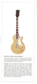 1970 Gibson Les Paul catalog page 4 - Gibson Les Paul Deluxe