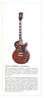 1970 Gibson Les Paul catalog page 5 - Gibson Les Paul Personal