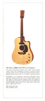 1970 Gibson Les Paul catalog page 7 - Gibson Les Paul Jumbo Flattop