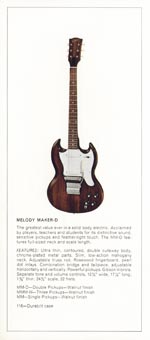 1970 Gibson electric bass catalog page 6 - Gibson Melody Maker