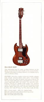 1970 Gibson electric bass catalog page 4