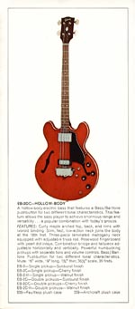 1970 Gibson electric bass catalog page 7