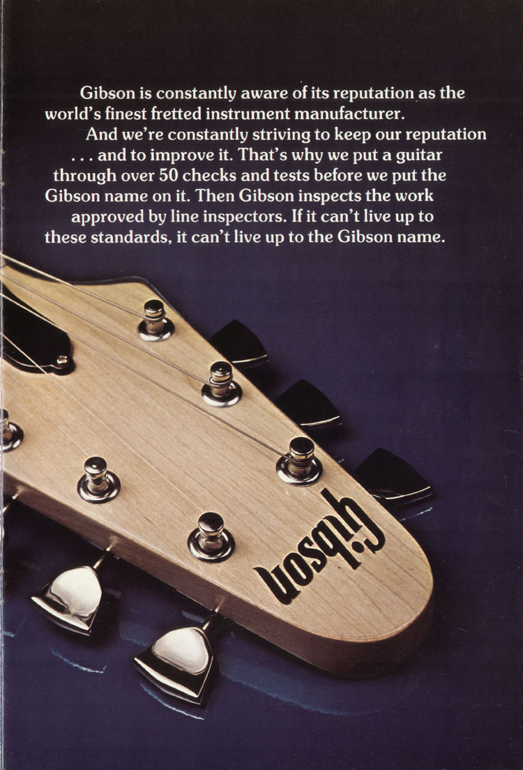 1975 Gibson solid body catalog, page 11: Gibson Marauder