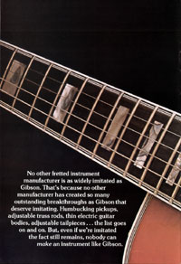 1975 Gibson solid body catalog page 4 - the Gibson L5-S