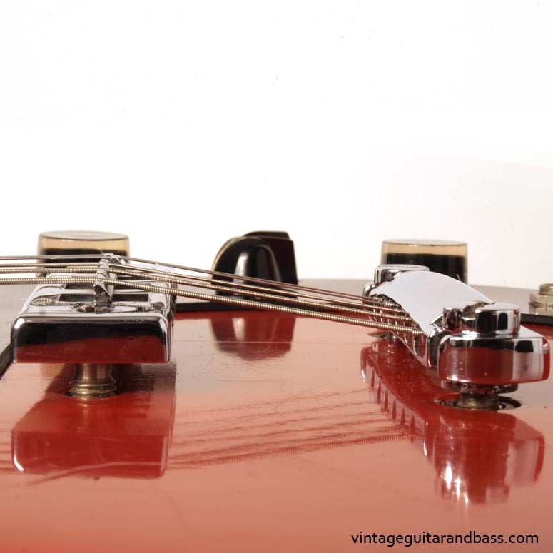 Gibson 1970s Schaller wide-travel 'harmonica' tune-o-matic bridge
