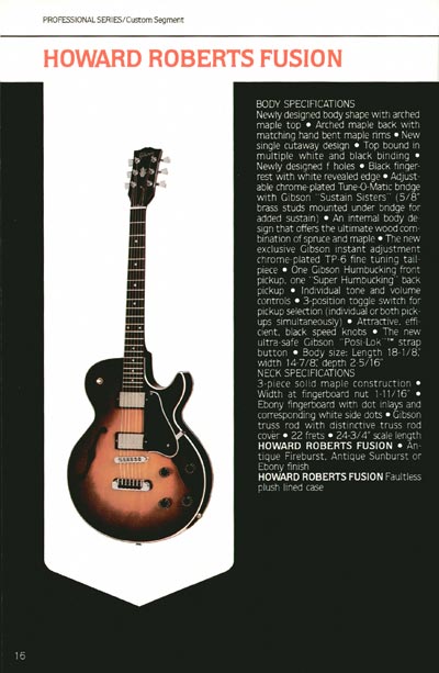 1980 Gibson Guitars catalog page 16