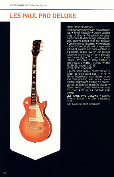 1980 Gibson Guitars catalog page 22