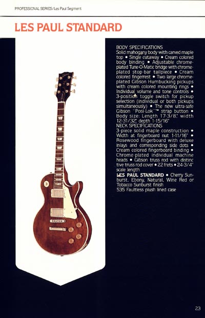 1980 Gibson Guitars catalog page 23